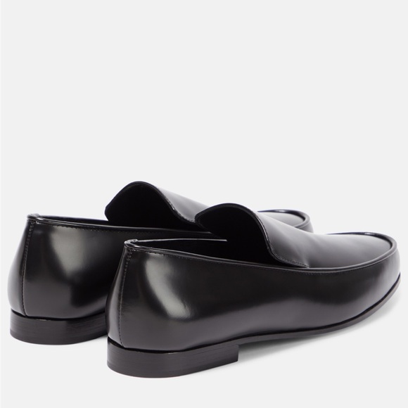 Toteme Burgundy/Brown Oval Leather Loafers EU 37 - Picture 7 of 7